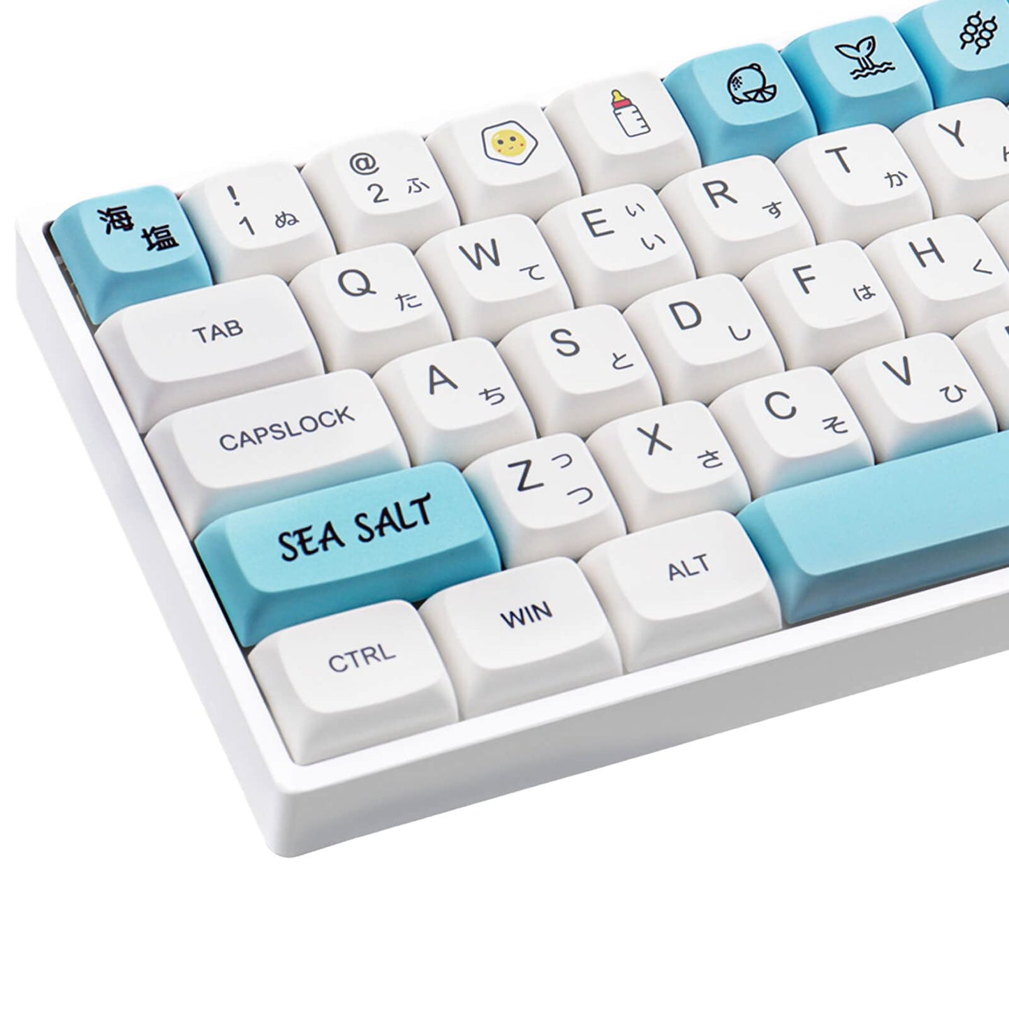 Hyekit PBT Keycaps - 137 Keys, Dye-Sublimated, XDA Profile, Japanese, Cute Design for Cherry Gateron MX Switches Mechanical Keyboards