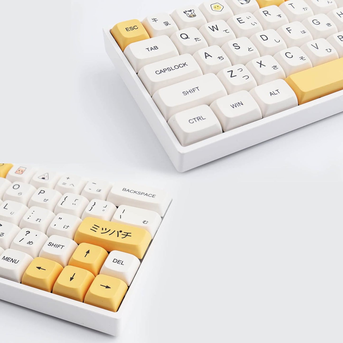 Hyekit PBT Keycaps - 137 Keys, Dye-Sublimated, XDA Profile, Japanese, Cute Design for Cherry Gateron MX Switches Mechanical Keyboards