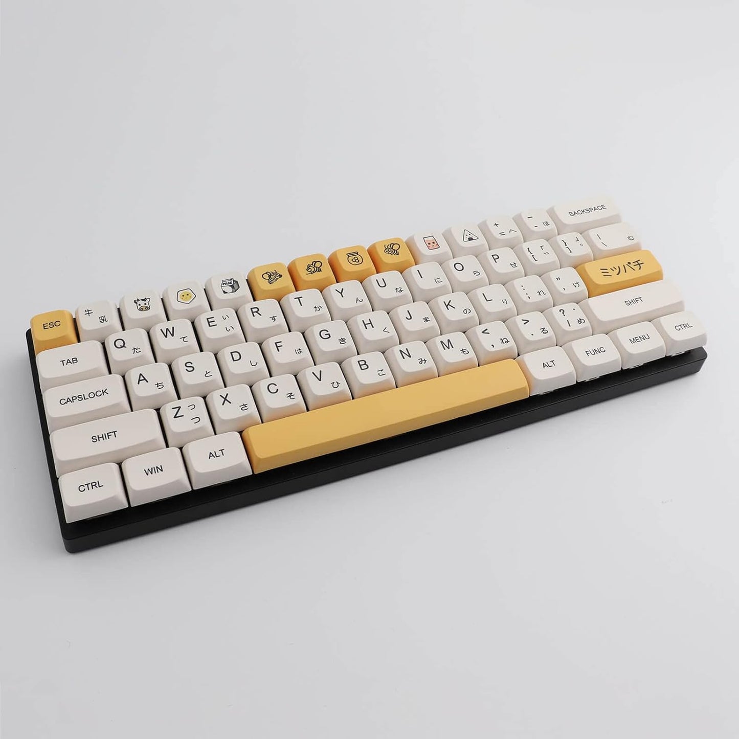 Hyekit PBT Keycaps - 137 Keys, Dye-Sublimated, XDA Profile, Japanese, Cute Design for Cherry Gateron MX Switches Mechanical Keyboards