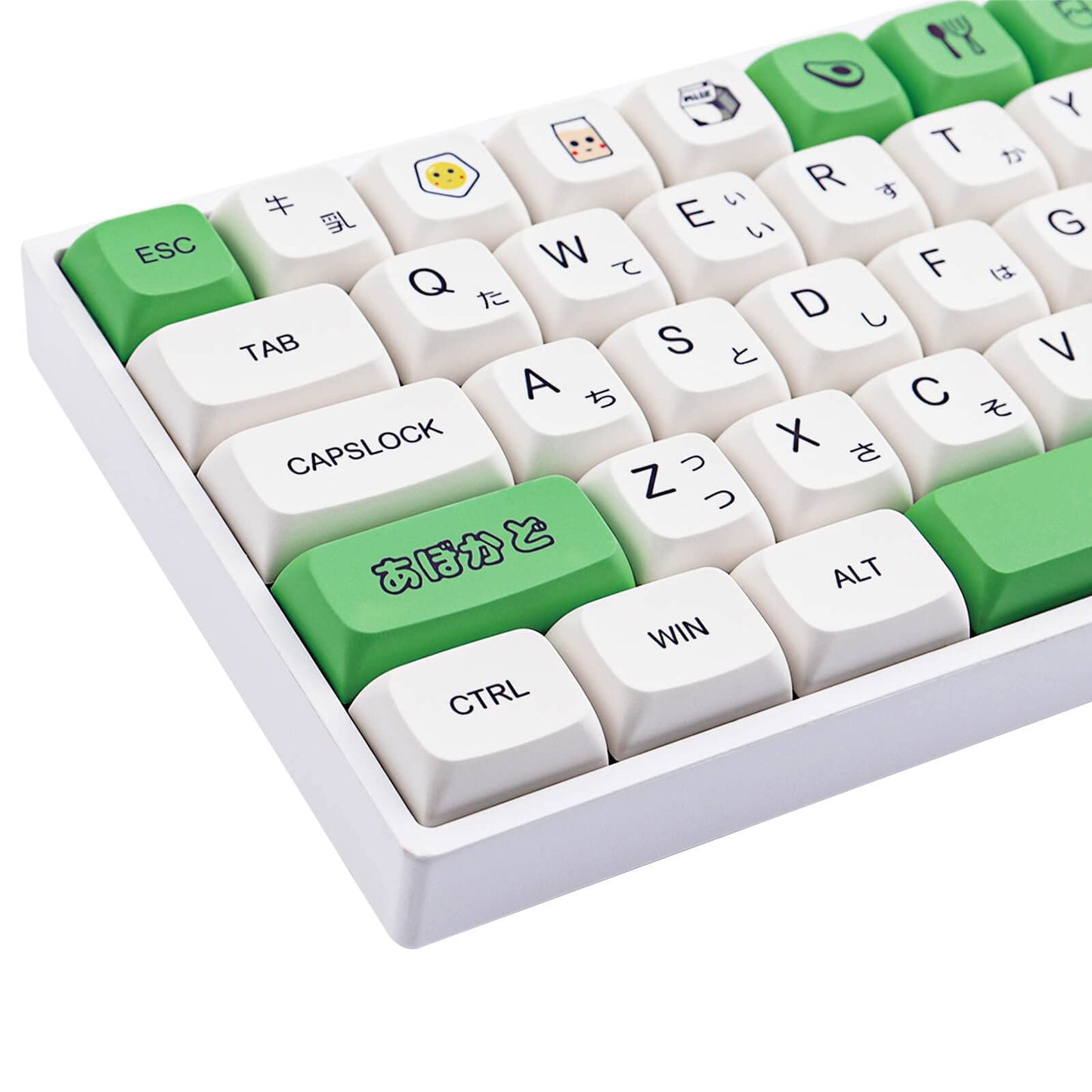 Hyekit PBT Keycaps - 137 Keys, Dye-Sublimated, XDA Profile, Japanese, Cute Design for Cherry Gateron MX Switches Mechanical Keyboards