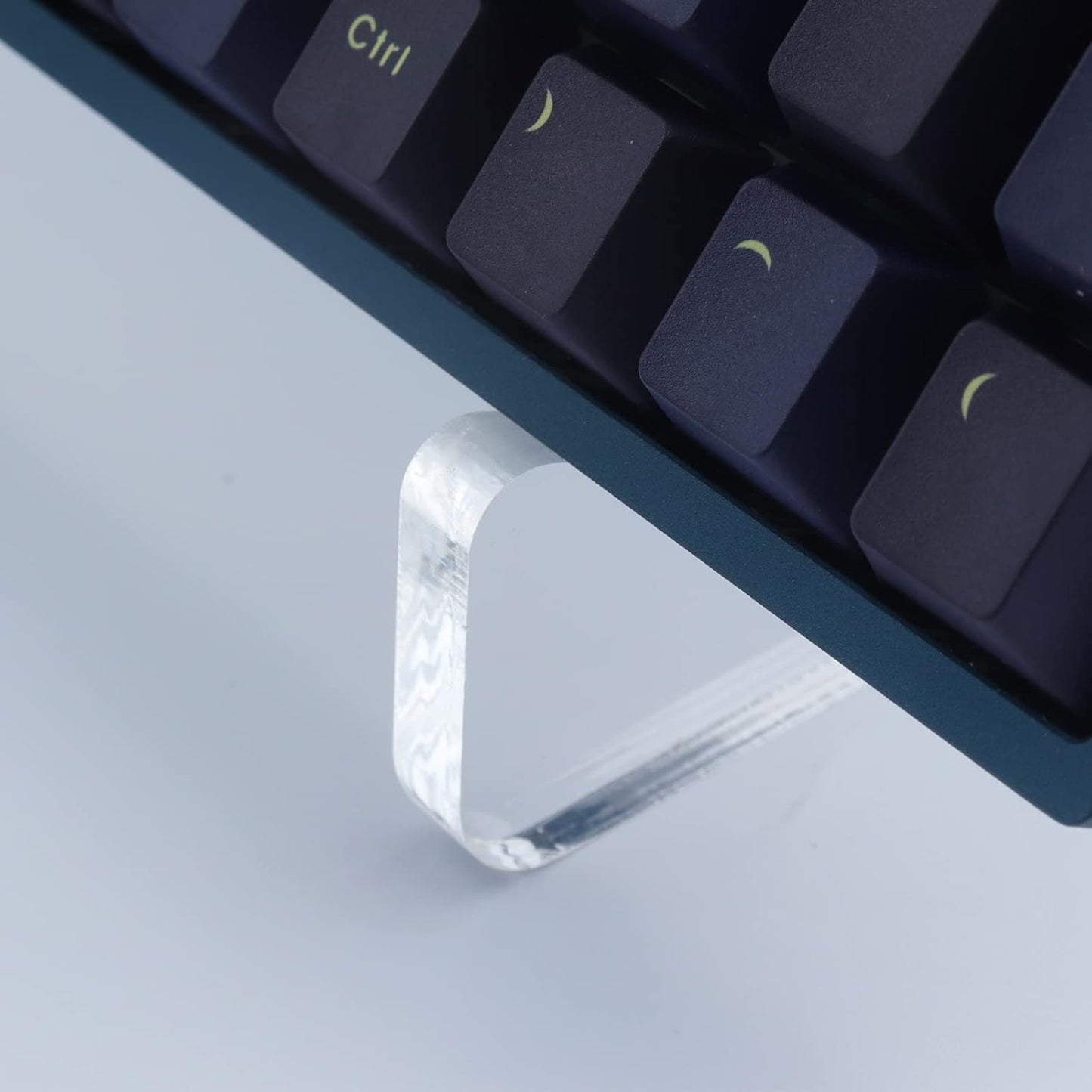 Hyekit Keyboard Stands Mechanical Keyboard Display Stand Transparent Super Thick Acrylic Frame Holder Stand Gaming Keyboard Plate Holder Display Stand
