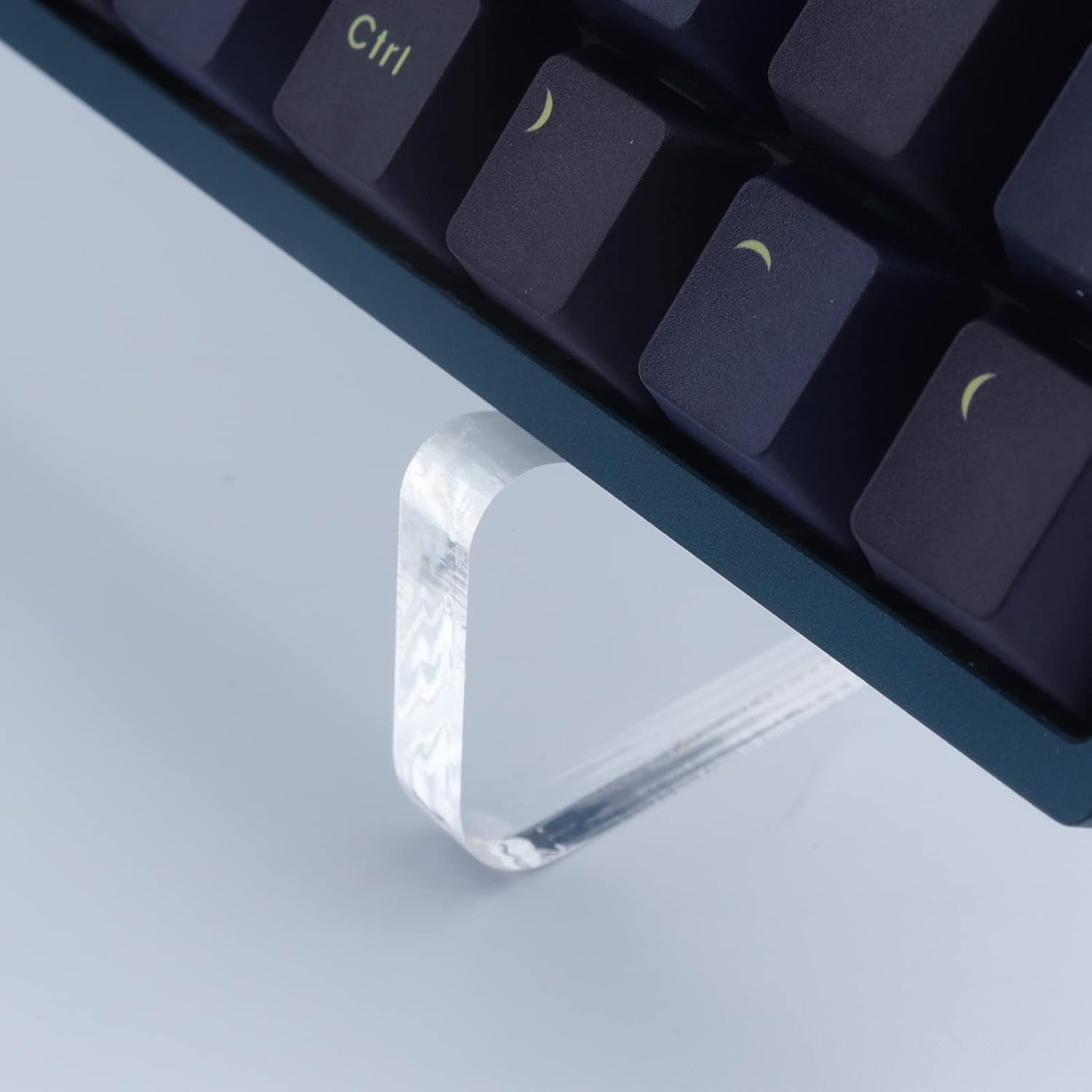 Hyekit Keyboard Stands Mechanical Keyboard Display Stand Transparent Super Thick Acrylic Frame Holder Stand Gaming Keyboard Plate Holder Display Stand