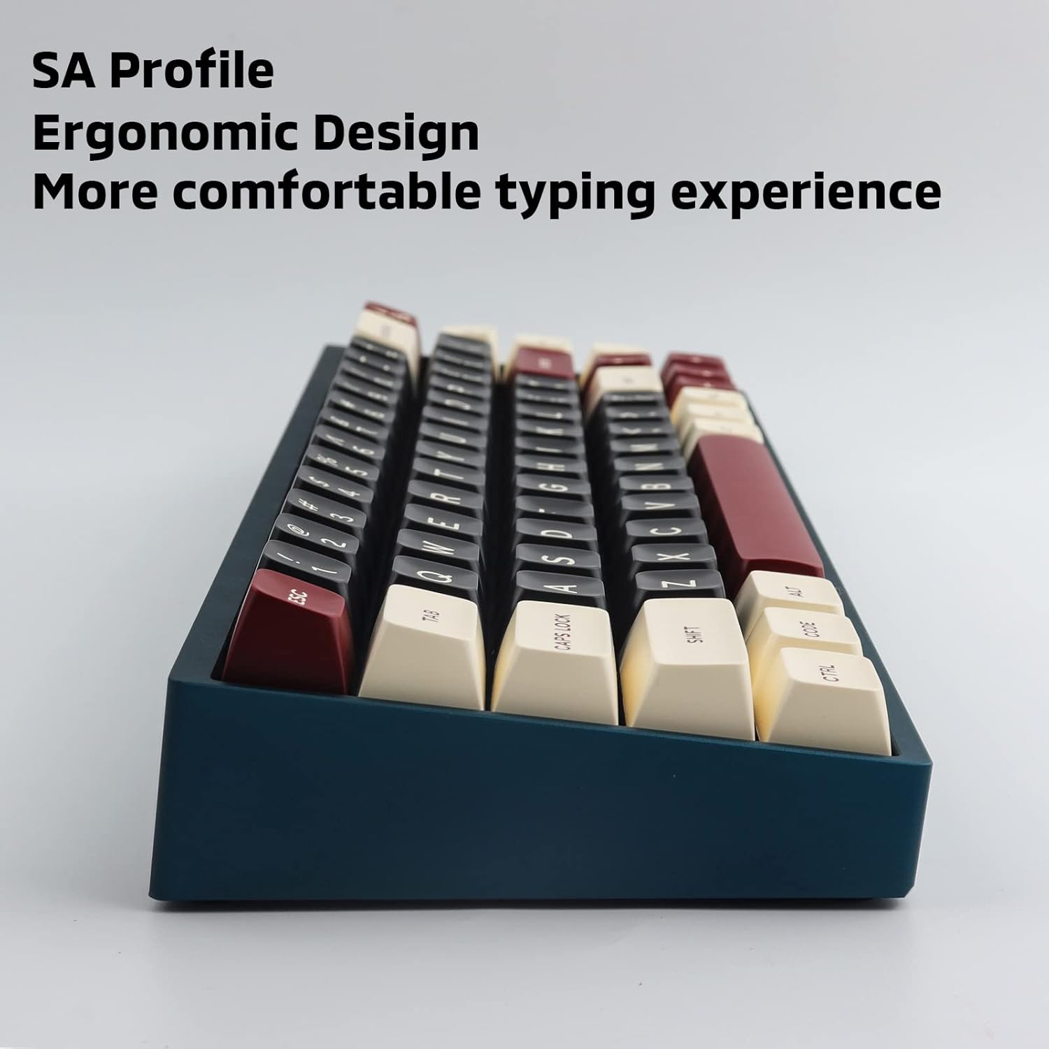 Hyekit Keycaps - Double Shot, Sparta ABS Keycaps, SA Profile, Full 172 Key Set, for Mechanical Keyboard, US and UK Layouts, 2.25u, 2.75u, 3u, 6.25u, 7u Spacebar(Roman Legion)