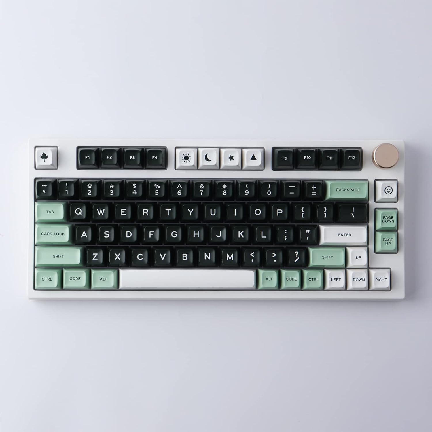 Hyekit SA Keycaps, 173 Keys Doubleshot ABS Keycaps Full Key Set for Cherry Gateron MX Switches Mechanical Keyboards, US/UK Layouts with 6.25u, 7u Spacebar (Salon)