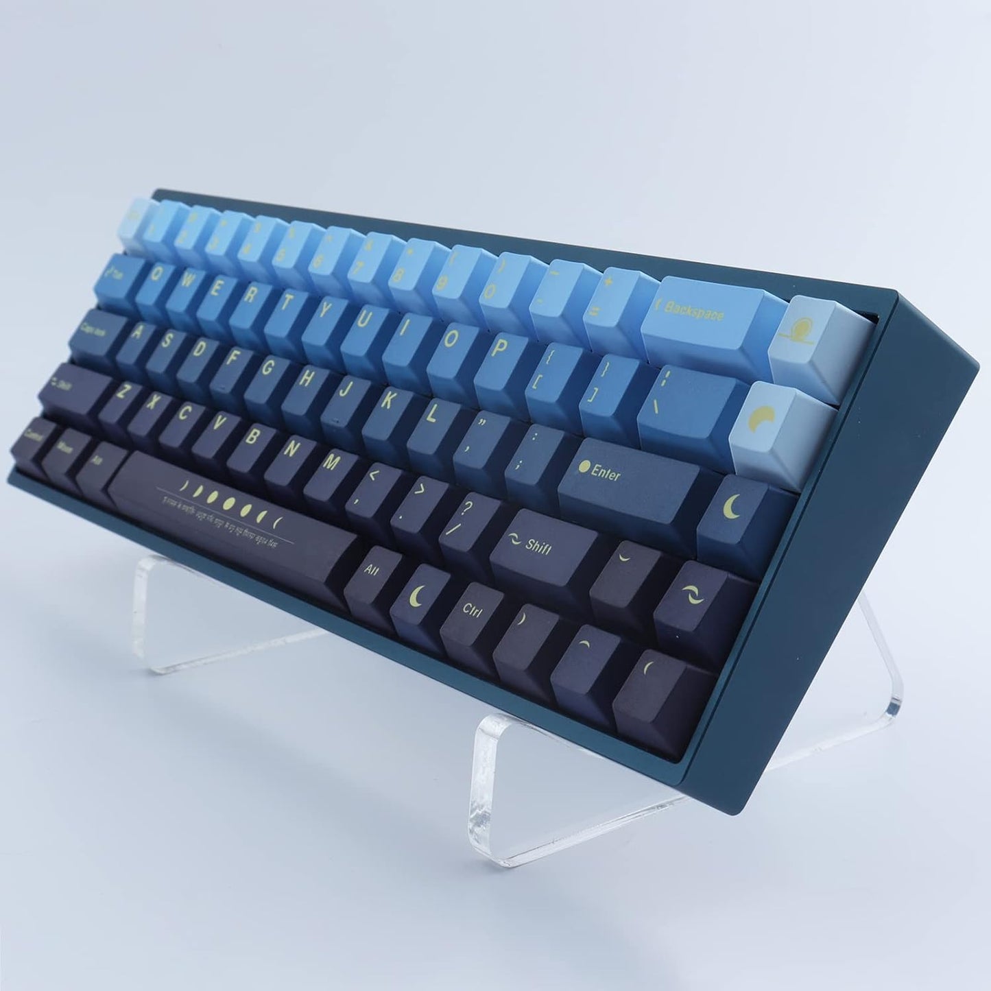Hyekit Keyboard Stands Mechanical Keyboard Display Stand Transparent Super Thick Acrylic Frame Holder Stand Gaming Keyboard Plate Holder Display Stand