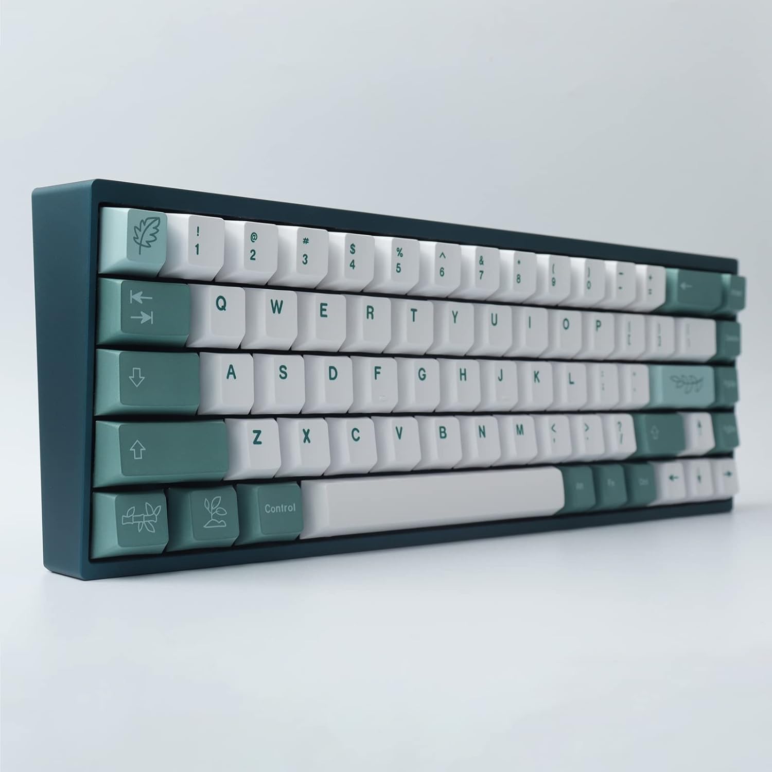 PBT Keycaps 100 Keys Botanical Garden Dye-Sublimation Cherry Profile US/ISO Layout Custom Keycaps for 61/64/68/75/87 Mechanical Gaming Keyboard