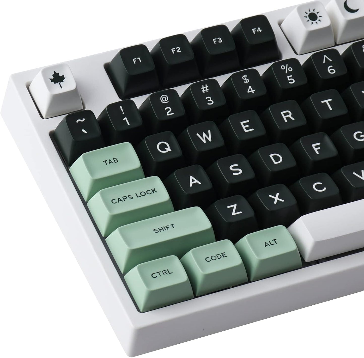 Hyekit SA Keycaps, 173 Keys Doubleshot ABS Keycaps Full Key Set for Cherry Gateron MX Switches Mechanical Keyboards, US/UK Layouts with 6.25u, 7u Spacebar (Salon)