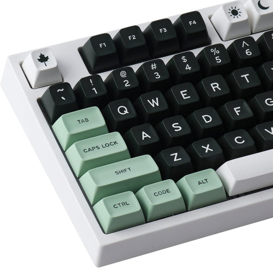 Hyekit SA Keycaps, 173 Keys Doubleshot ABS Keycaps Full Key Set for Cherry Gateron MX Switches Mechanical Keyboards, US/UK Layouts with 6.25u, 7u Spacebar (Salon)