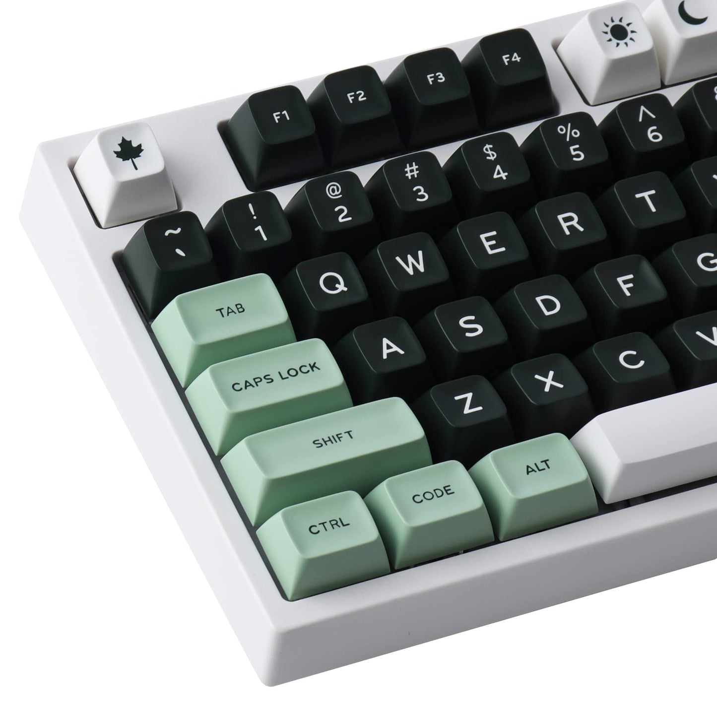 Hyekit SA Keycaps, 173 Keys Doubleshot ABS Keycaps Full Key Set for Cherry Gateron MX Switches Mechanical Keyboards, US/UK Layouts with 6.25u, 7u Spacebar (Salon)