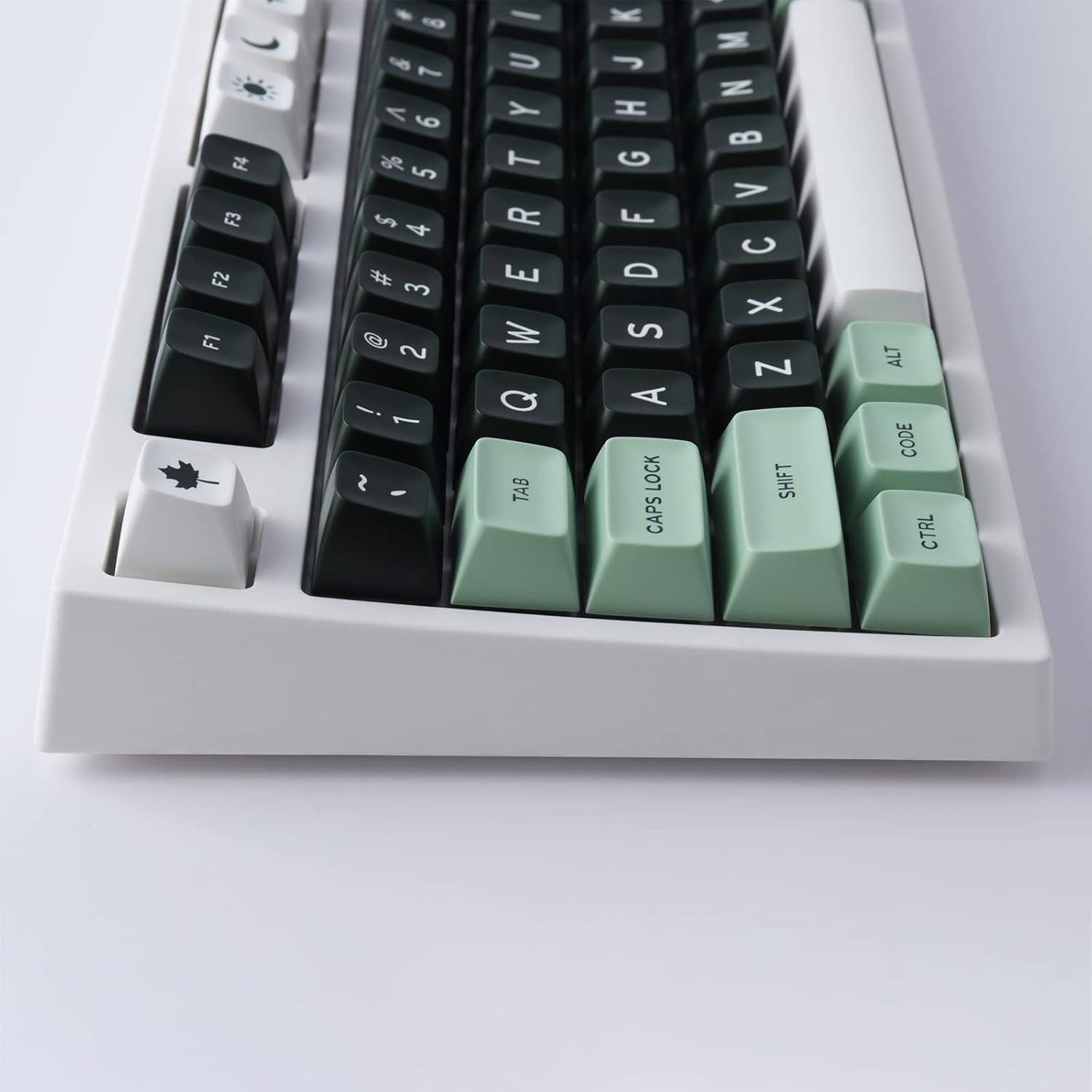 Hyekit SA Keycaps, 173 Keys Doubleshot ABS Keycaps Full Key Set for Cherry Gateron MX Switches Mechanical Keyboards, US/UK Layouts with 6.25u, 7u Spacebar (Salon)