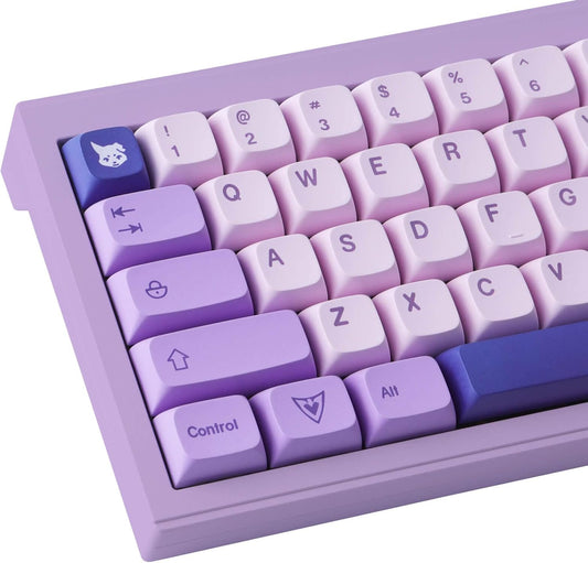 Hyekit PBT Keycaps, 132 Keycaps Dye-Sublimation Cherry Profile Botanical Keycap for Cherry MX Mechanical Keyboards (Witch Emilia)