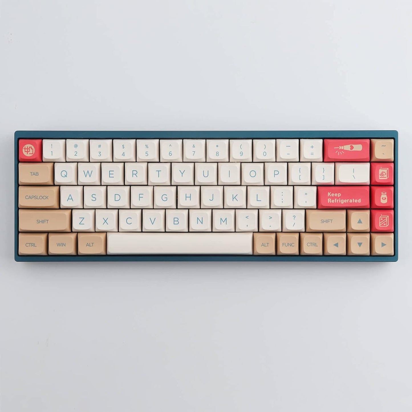 Hyekit PBT Keycaps 138 Keys Soy Milk Keycap Dye-Sublimation Cute Keycaps XDA Profile Custom Keycap Set for Mac Windows PC Mechanical Keyboards