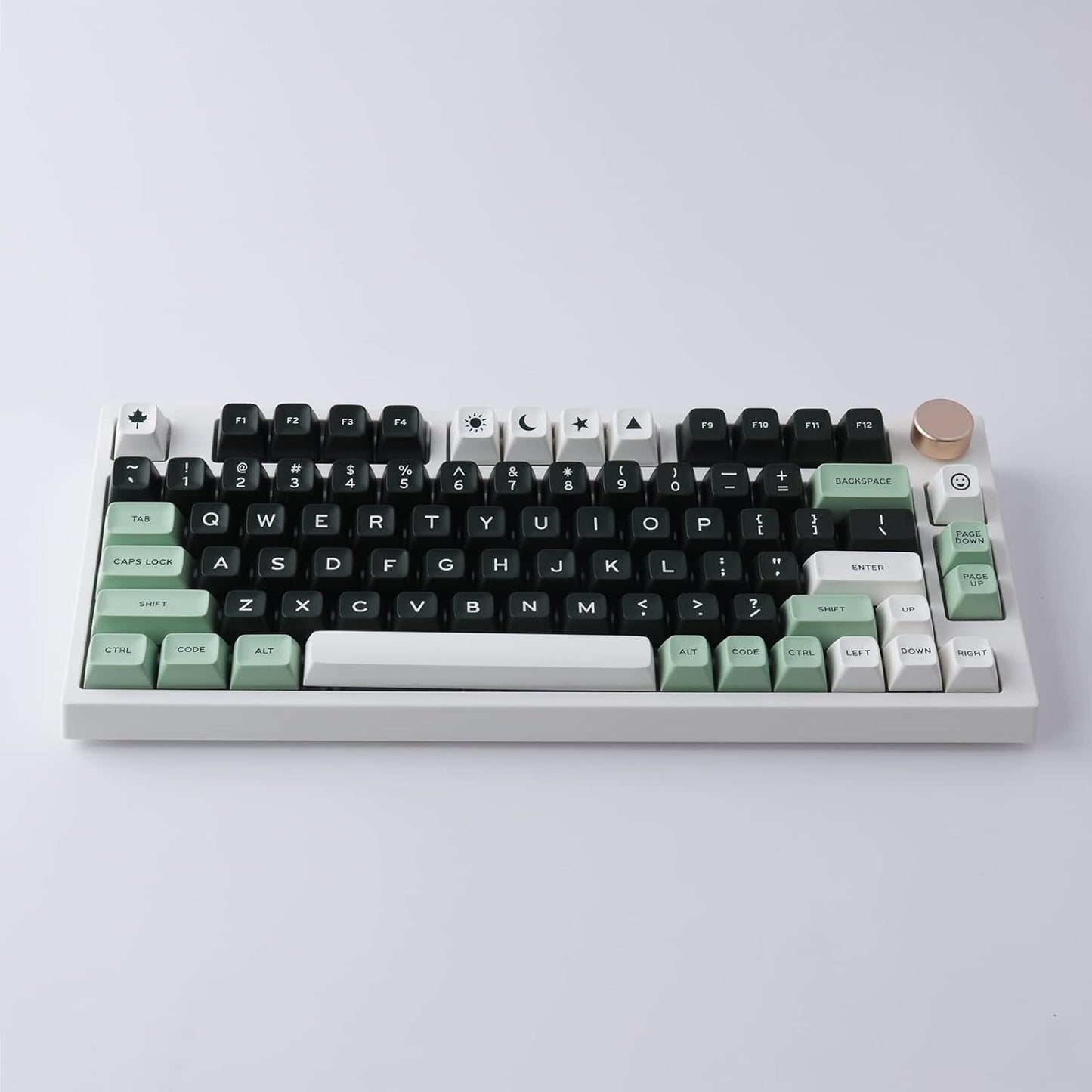 Hyekit SA Keycaps, 173 Keys Doubleshot ABS Keycaps Full Key Set for Cherry Gateron MX Switches Mechanical Keyboards, US/UK Layouts with 6.25u, 7u Spacebar (Salon)