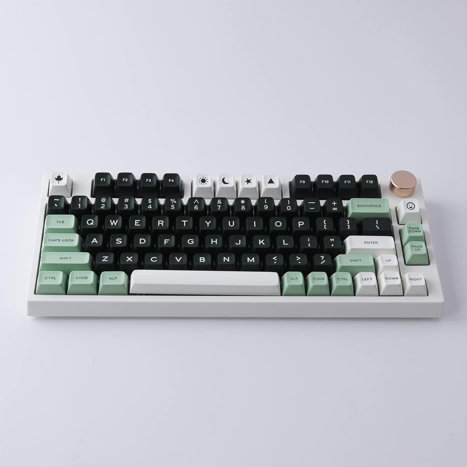 Hyekit SA Keycaps, 173 Keys Doubleshot ABS Keycaps Full Key Set for Cherry Gateron MX Switches Mechanical Keyboards, US/UK Layouts with 6.25u, 7u Spacebar (Salon)