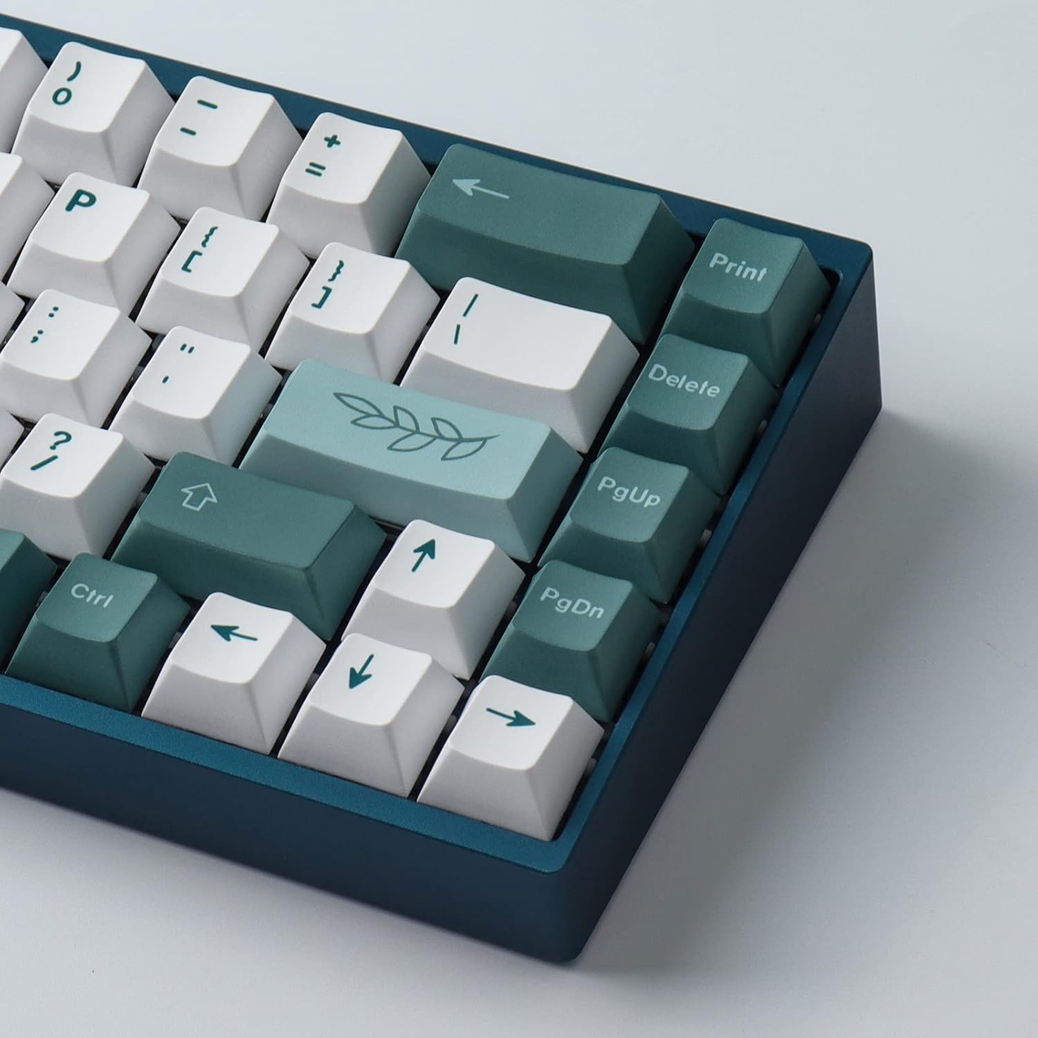 PBT Keycaps 100 Keys Botanical Garden Dye-Sublimation Cherry Profile US/ISO Layout Custom Keycaps for 61/64/68/75/87 Mechanical Gaming Keyboard