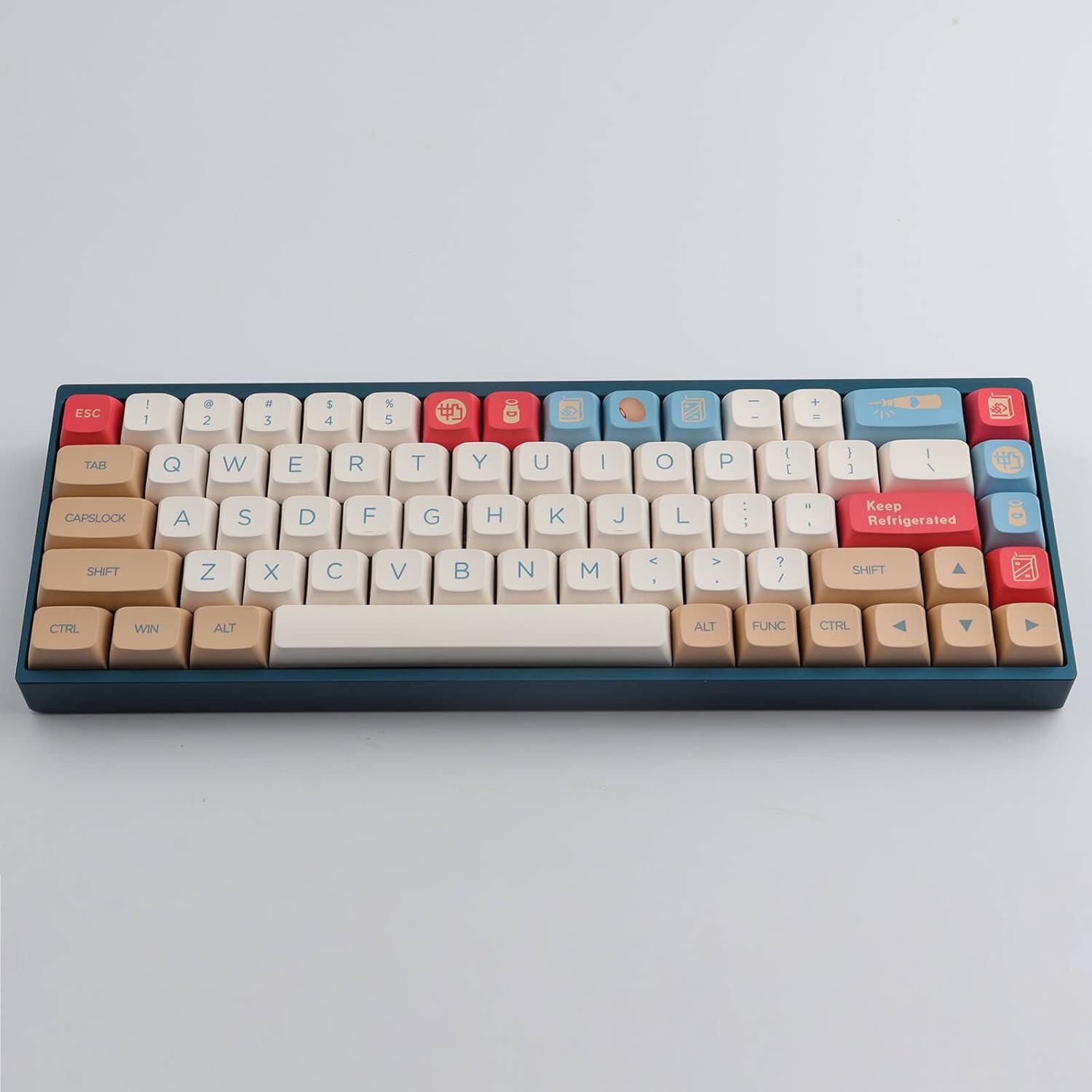 Hyekit PBT Keycaps 138 Keys Soy Milk Keycap Dye-Sublimation Cute Keycaps XDA Profile Custom Keycap Set for Mac Windows PC Mechanical Keyboards