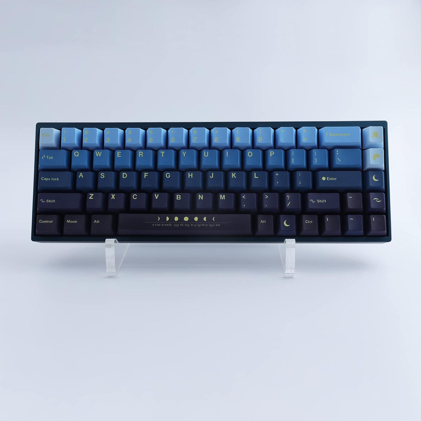 Hyekit Keyboard Stands Mechanical Keyboard Display Stand Transparent Super Thick Acrylic Frame Holder Stand Gaming Keyboard Plate Holder Display Stand