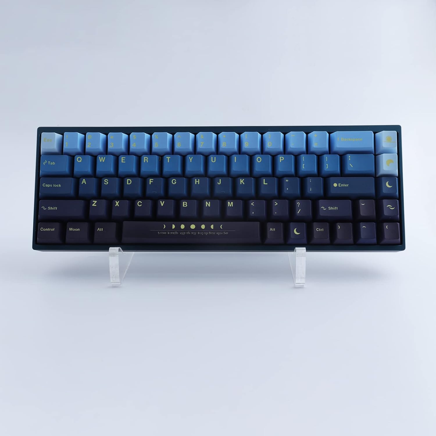 Hyekit Keyboard Stands Mechanical Keyboard Display Stand Transparent Super Thick Acrylic Frame Holder Stand Gaming Keyboard Plate Holder Display Stand