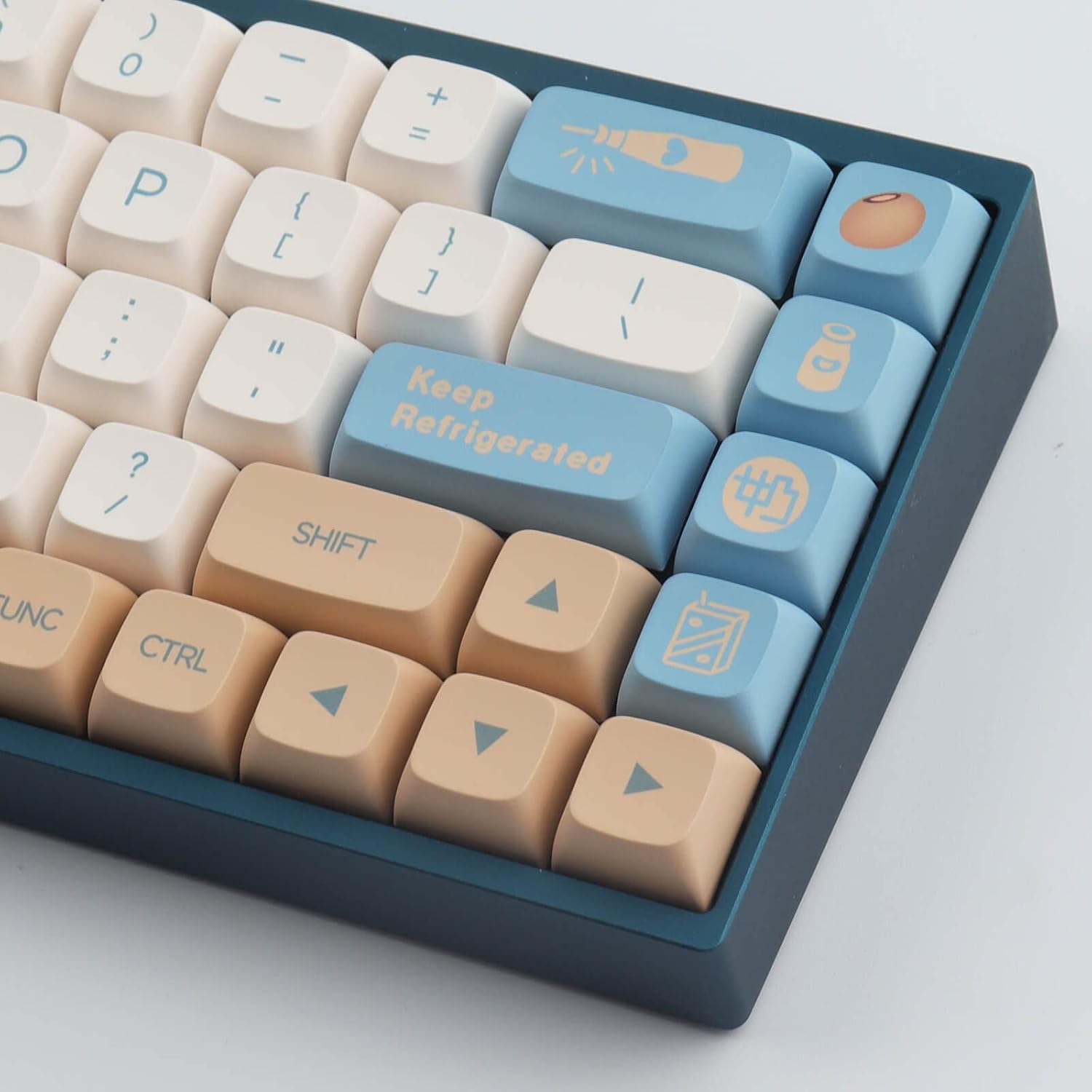 Hyekit PBT Keycaps 138 Keys Soy Milk Keycap Dye-Sublimation Cute Keycaps XDA Profile Custom Keycap Set for Mac Windows PC Mechanical Keyboards