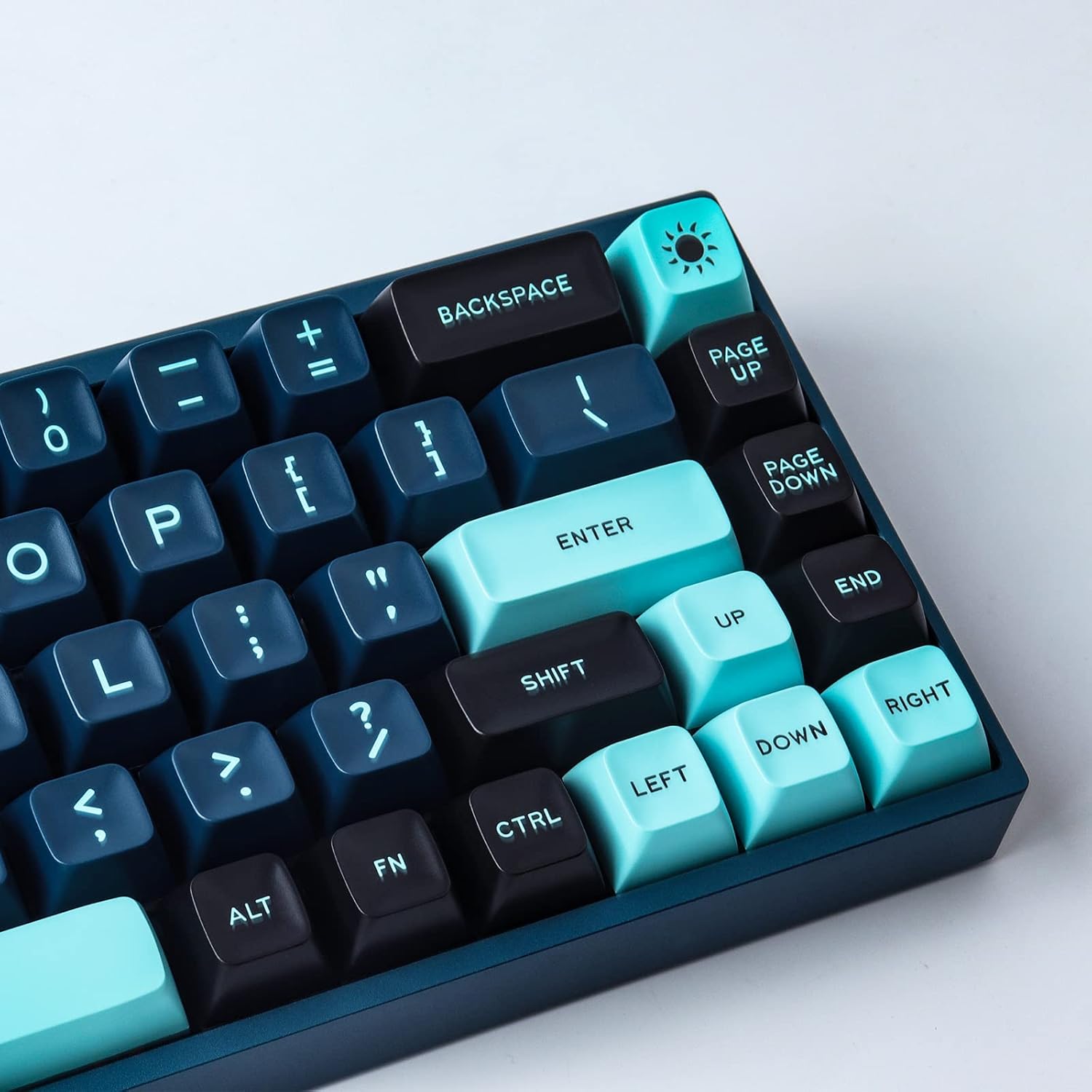 Hyekit Custom Keycaps - Doubleshot Keycaps, Godzilla, SA Profile, 170 Key Set, for Mechanical Keyboard, US and UK Layouts, 2.25u, 2.75u, 3u, 6.25u, 7u Spacebar(Monster)